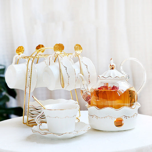 Afternoon Tea Set Ceramic British Flowering Tea Cup Set